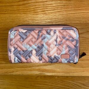 lug pink camo RFID wallet